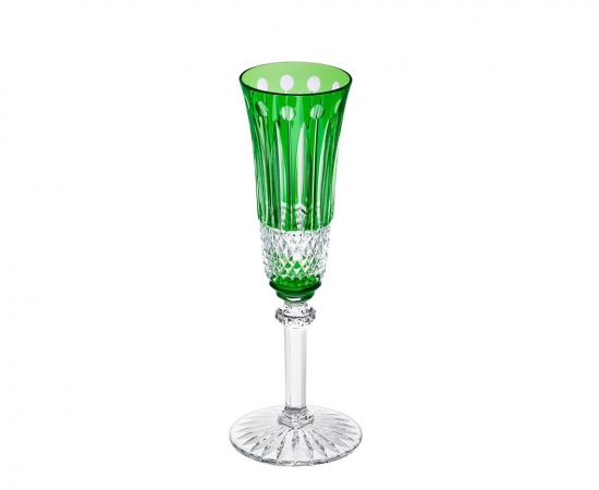 Champagner flute dark green